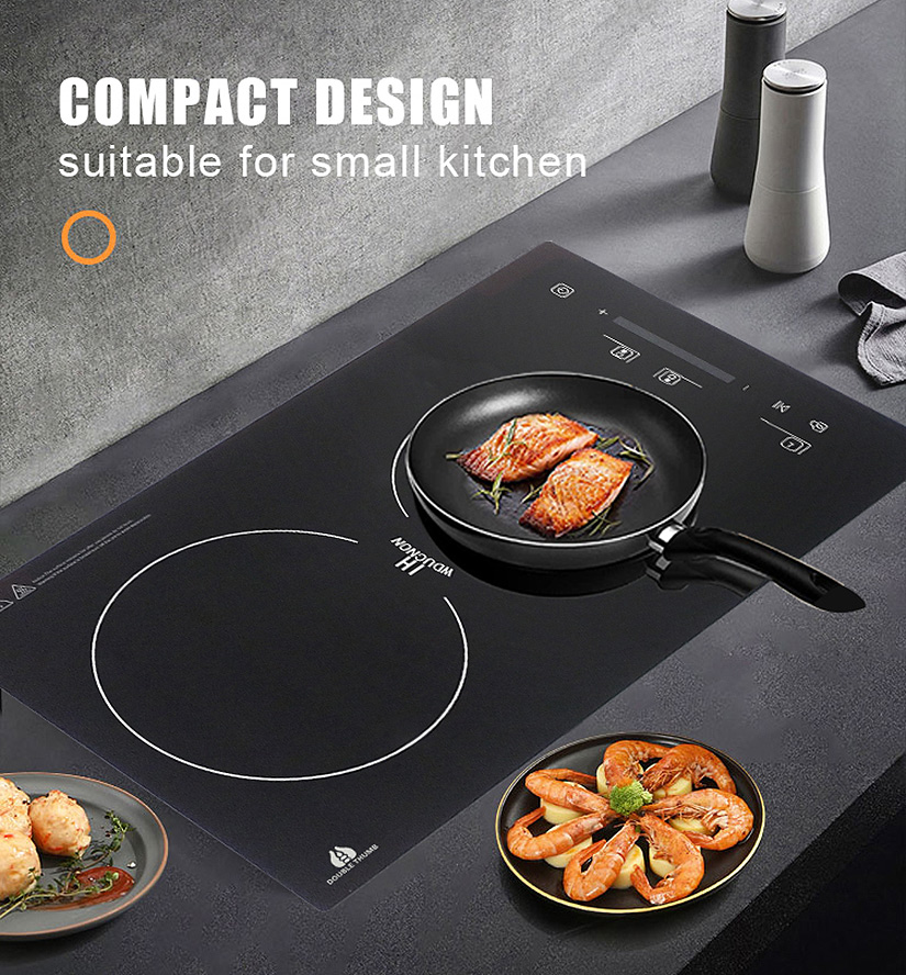 Home Appliance Kitchenware Countertop 2 Burner Induction Electric Cooking  Stove - China 2 Burner induction cooker and 2 Burner electric cooktop price